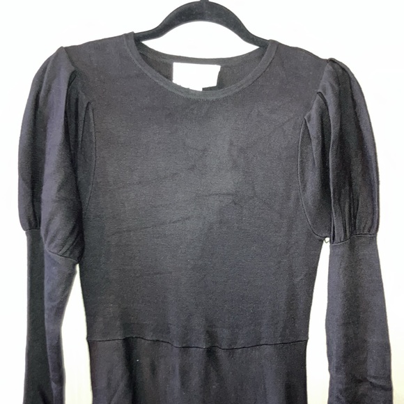 NWOT Pomander Place Black Brielle Sweater Dress Sz S - Picture 5 of 10